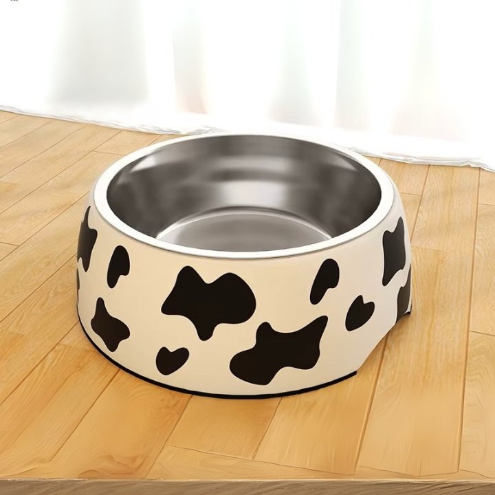 Solid Pattern Melamine Pet Food Bowl