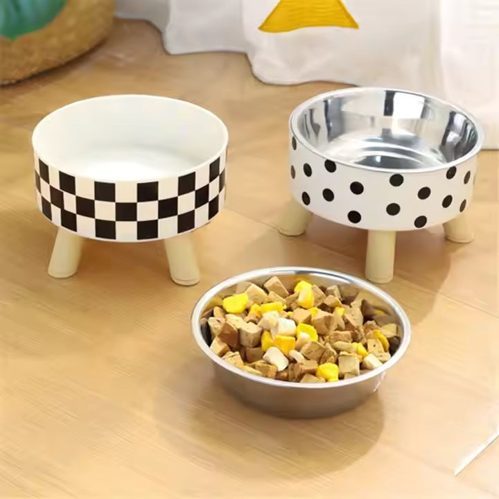 Large Rounded Stainless Steel Pet Bowl – Dual-Purpose Feeding Bowl for Cats & Dogs