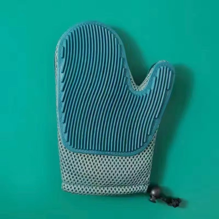 2-in-1 Pet Grooming Gloves – Dual-Sided Hair Removal & Massage Tool - 1 Pair