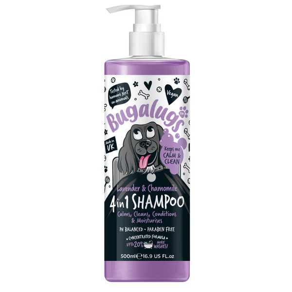 Bugalugs 4in1 Lavender & Chamomile Dog Shampoo - 500ML